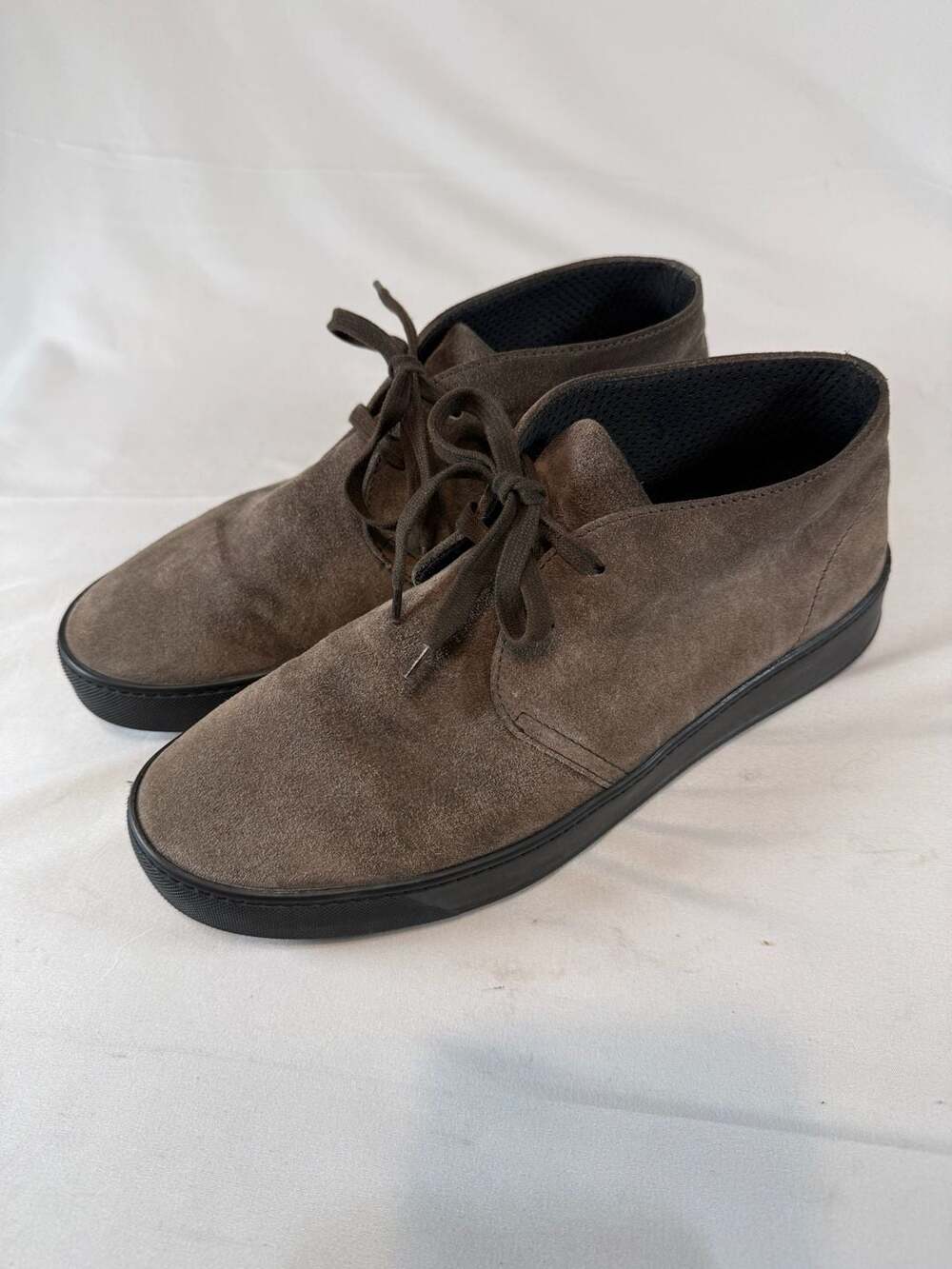 Frau Mens Suede Chukka Boots Size 42 Brown Made In Italy Old Money Preppy Elevat